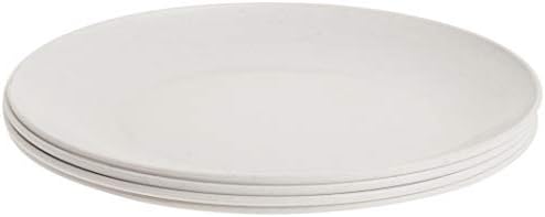 Nordic Ware 4-Piece White Dinner Plates for Microwave