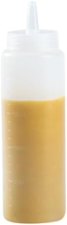 Restaurantware 8-Ounce Food Grade Condiment Squeeze Bottle Ergonomic Design