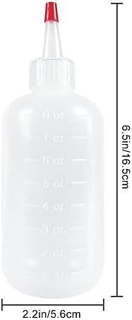 Seewavom 8-Piece Squeeze Bottle Set for Kitchen Crafts