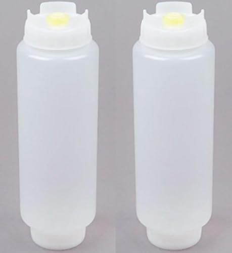 Extra Capacity Squeeze Bottle 20 Oz - Set of 2 Total 40 Oz