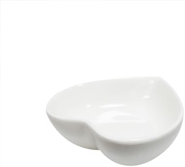 White Heart Shaped 6-Piece Dinner Bowl Set