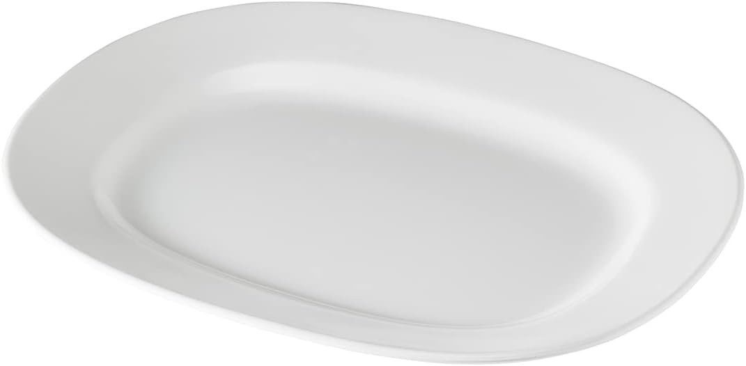Hutzler Melamine Platter White 14-Inch