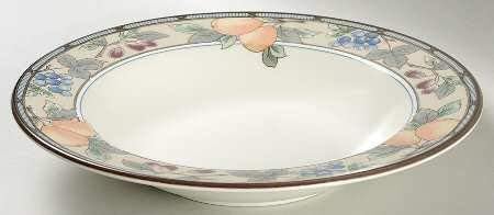 Set of 4 Mikasa Garden Harvest Large Rim Soup Bowls