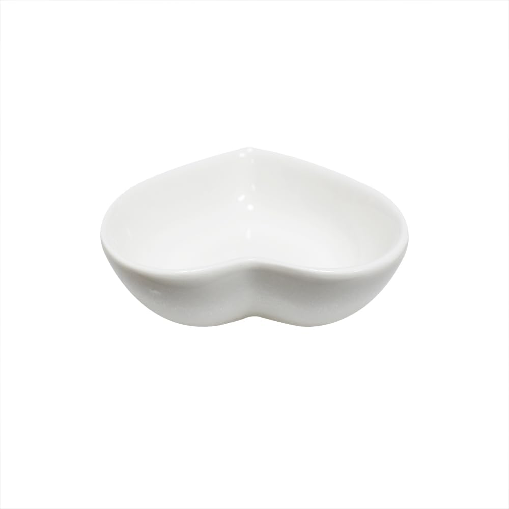 White Heart Shaped 6-Piece Dinner Bowl Set