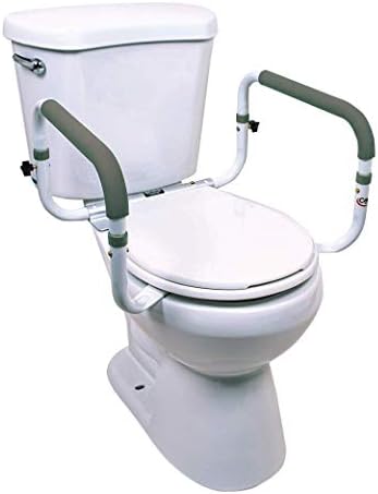 Carex Toilet Safety Frame Adjustable for Elderly Handicapped 300lbs Capacity