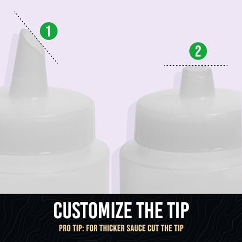 No-Spill Leak-Proof Condiment Squeeze Bottles - Perfect Choice for Kitchens