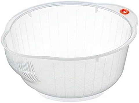Experience theTrue Rice Washing Experience with InomatasDurable Japanese Rice Washing Bowl withStrainer