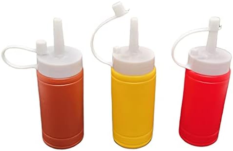 3 Squeeze Condiment Bottles Set