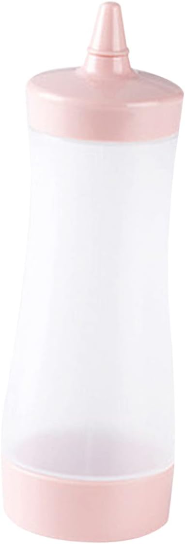 3-Pack Set of Squeeze Bottles with Removable Nozzles for Salad Dressing