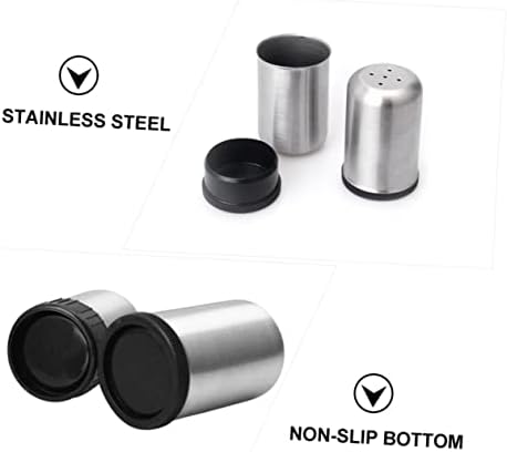 8-Piece Stainless Steel Seasoning Bottles