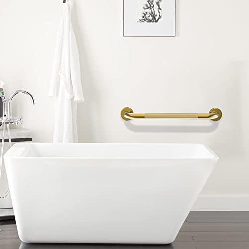 Golden bathroom grab bar