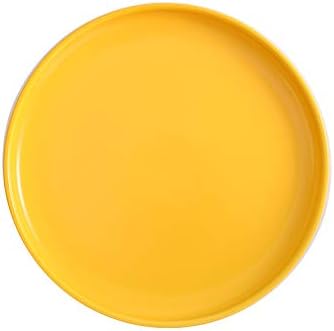 Yellow Ceramic Plate 8 Inch Set of Four