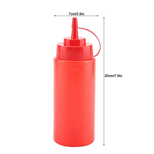 XIASABA Red 460ml Condiment Dispenser