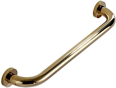 Sturdy 16-inch Gold-Finish Bathroom Grab Bar for Home Safety