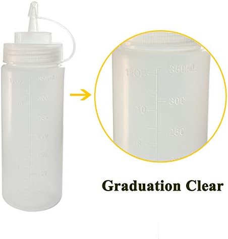 8 Squeeze Bottle Set with silicone funnel