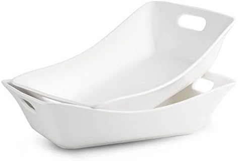 White Porcelain Serving Bowls for Entertaining