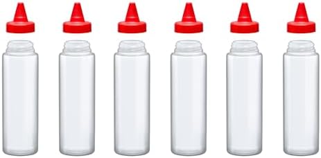 Amazing Abby 8-Ounce Plastic Squeeze Bottles Set of 6