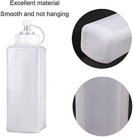 Premium Plastic Squeeze Condiment Dispenser with Square Design
