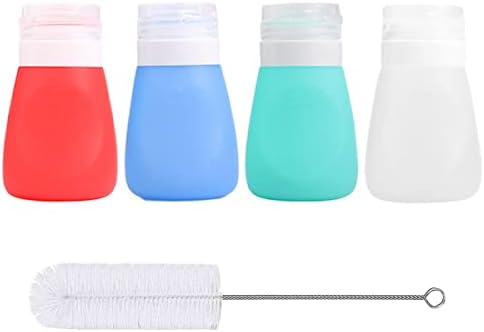 Perfect for Lunch Set of 4 Squeeze Salad Dressing Bottles