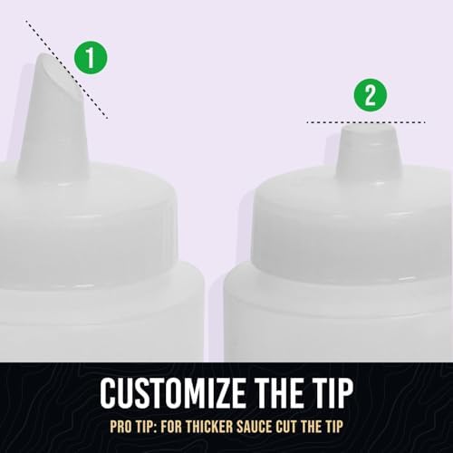 Sleek Leak-Proof Condiment Squeeze Bottles