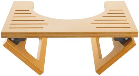 High-Quality Bamboo Toilet Stool for Adults Collapsible Non-Slip and Ergonomic