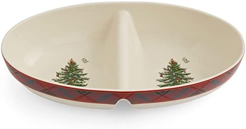 Spode Christmas Tree Tartan Divided Dish