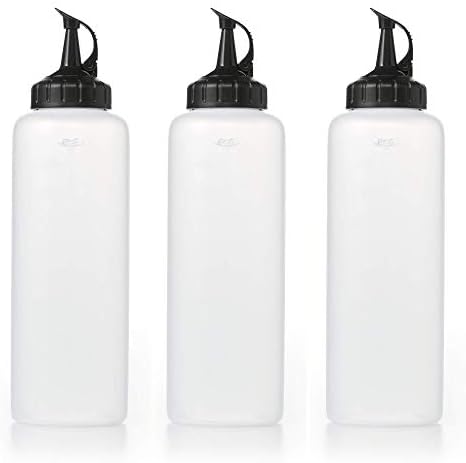 OXO Chefs Condiment Squeeze Bottles Pack of 3 Large 16 oz
