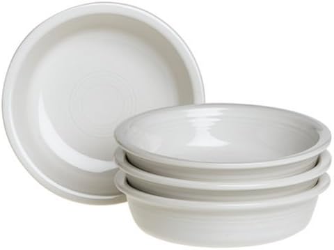 Fiesta White Medium Bowls Set of 4 - Durable Dinnerware from Homer Laughlin