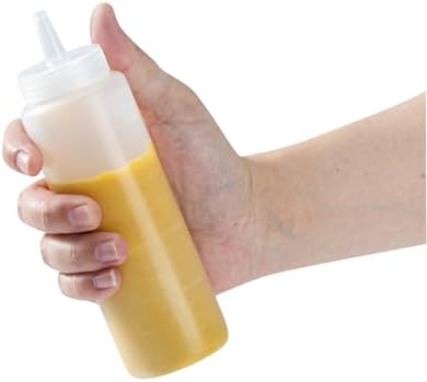 Restaurantware 8-Ounce Food Grade Condiment Squeeze Bottle Ergonomic Design