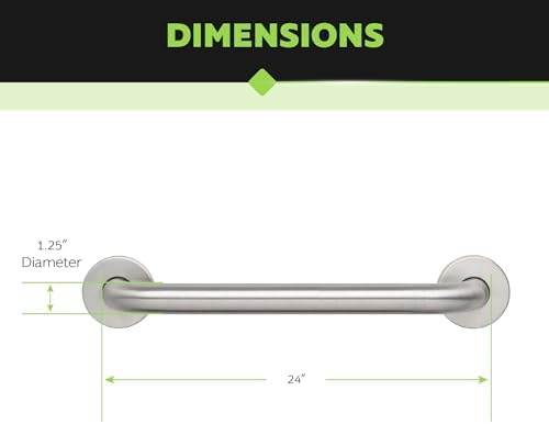 Homewerks 24 Inch ADA Compliant Grab Bar