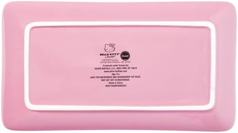 Silver Buffalo Hello Kitty Sushi Set with Chopsticks and Sauce Dish