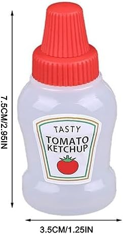 25ml Mini Condiment Squeeze Bottles Set