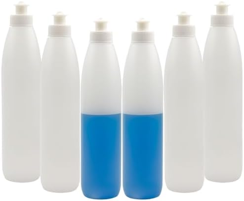 8-Ounce Squeeze Bottle Set HDPE Plastic Dish soap more