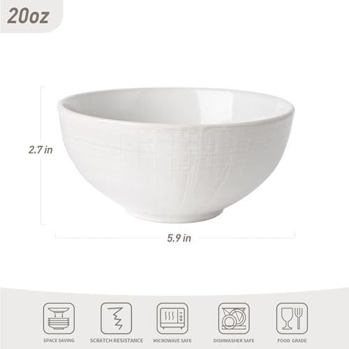 Famiware Moonlight Cereal Bowls Set 20oz Rice Bowls