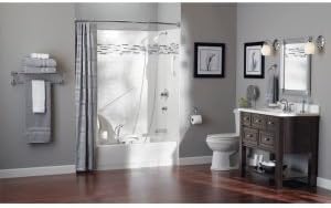 Lifelong Support 500 lbs Polished Brass Bathroom Grab Bar with Concealed Screws