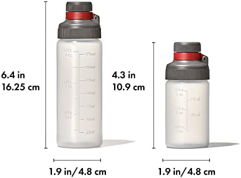 OXO Outdoor Leakproof Squeeze Bottle Set 3 6 oz