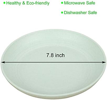 LuckyZone Unbreakable 78in Reusable Dinner Plates Eco-Friendly DishwasherMicrowave Safe