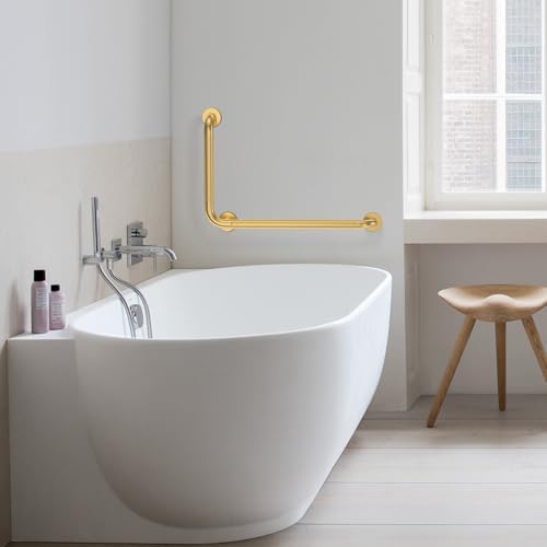 Safe L-Shaped Grab Bar for Bathrooms