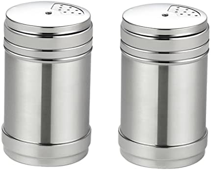 Sturdy Stainless Steel Condiment Bottles with Revolving Covers for Easy Seasoning