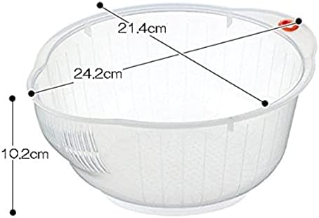 Experience theTrue Rice Washing Experience with InomatasDurable Japanese Rice Washing Bowl withStrainer