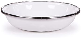 Golden Rabbit Solid White Dinnerware Set Lustrous Enamelware for Home Kitchen