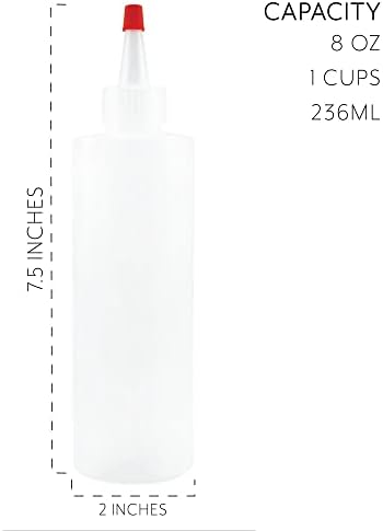 8oz HDPE Squeeze Bottles