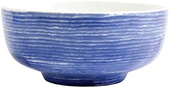 Vietri Viva Santorini Stripe Medium Footed Serving Bowl