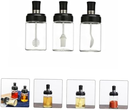 3Pcs 250ml Kitchen Seasoning Bowl Set Condiment Squeeze Bottle