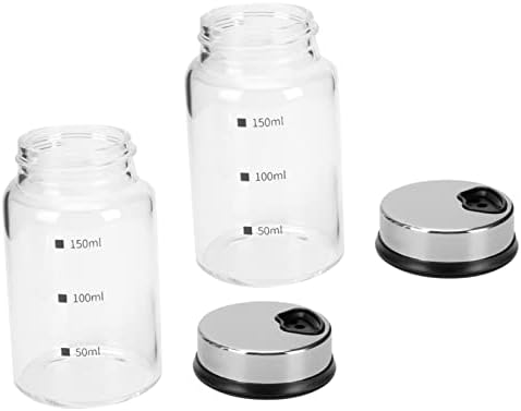 CIYODO2PCS Glass Condiment Bottles