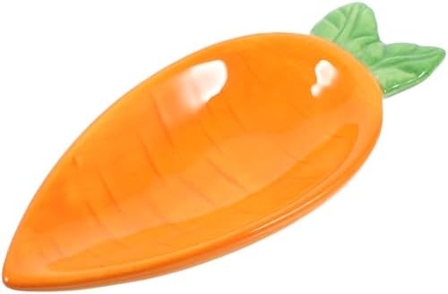 Carrot-Shaped Porcelain Serving Bowls Set for Snacks Dips