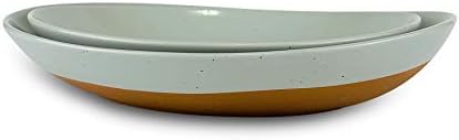 Stop Bask Mora Ceramics Set of 2 Large Oval Serving Bowls