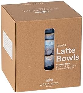 Costa Nova Elegantly designed microwave dishwasher safe latte bowls set of 4