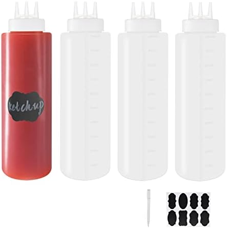 4-Pack Squeezer Bottles