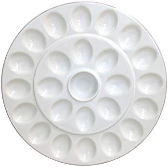 Casafina Ceramic Stoneware 13 Egg Platter - Cook Host Collection White